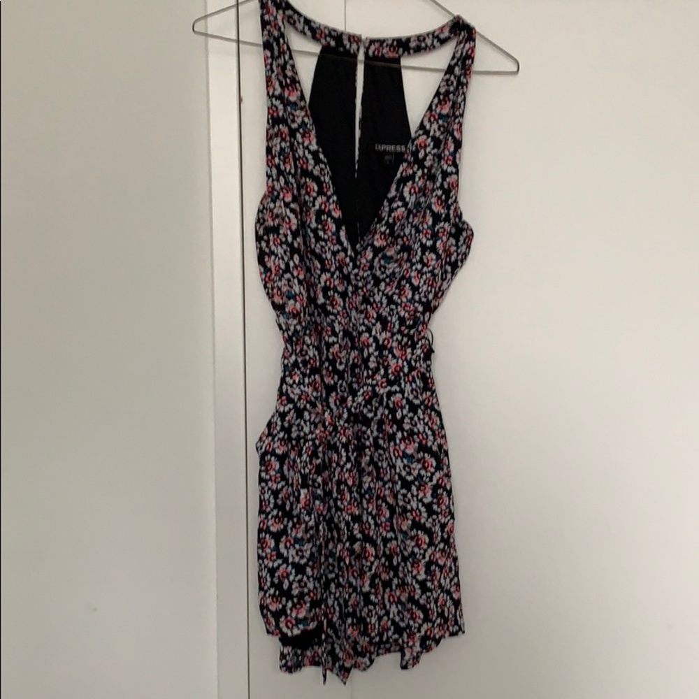 Floral print express romper